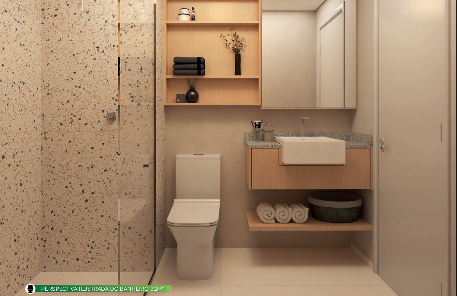 Banheiro do 32m²