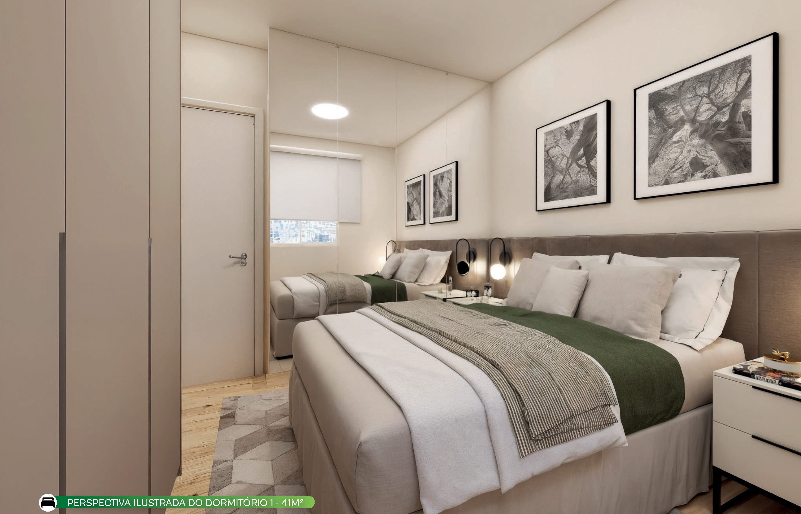Quarto principal do 41m²